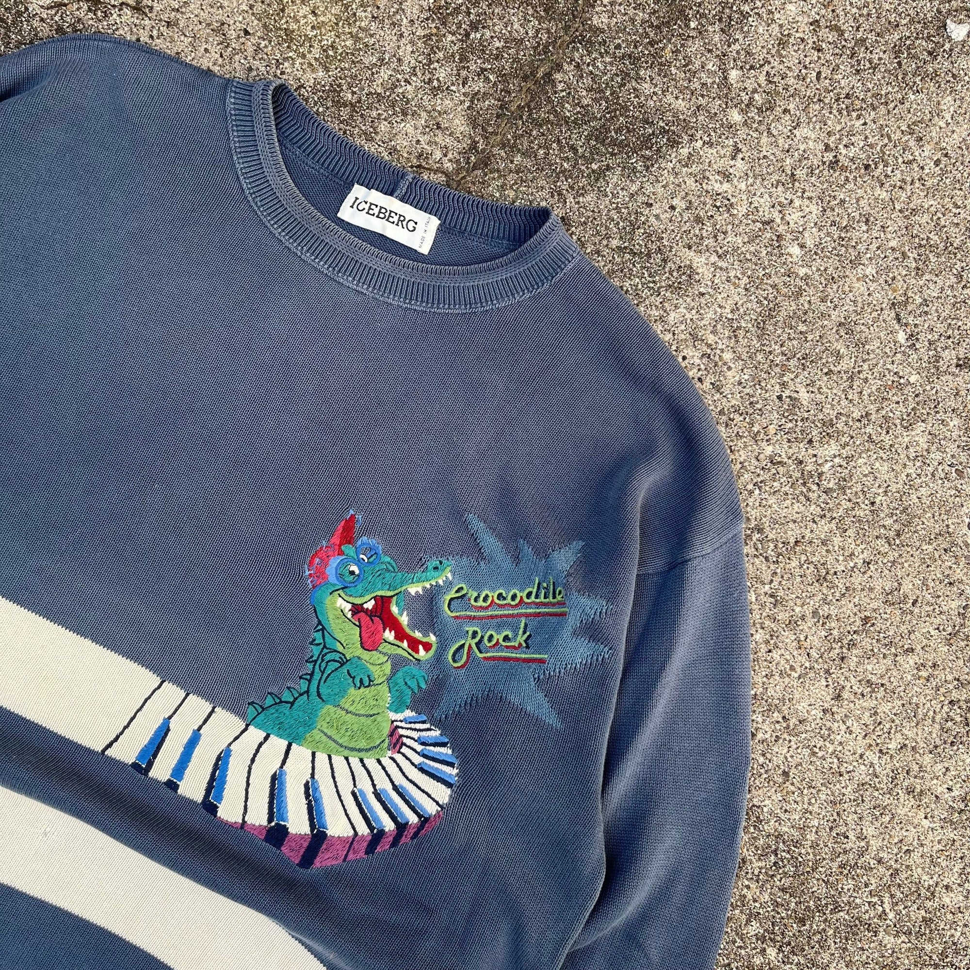 Rare Vintage Iceberg ‚Crocodile Rock‘ Sweater