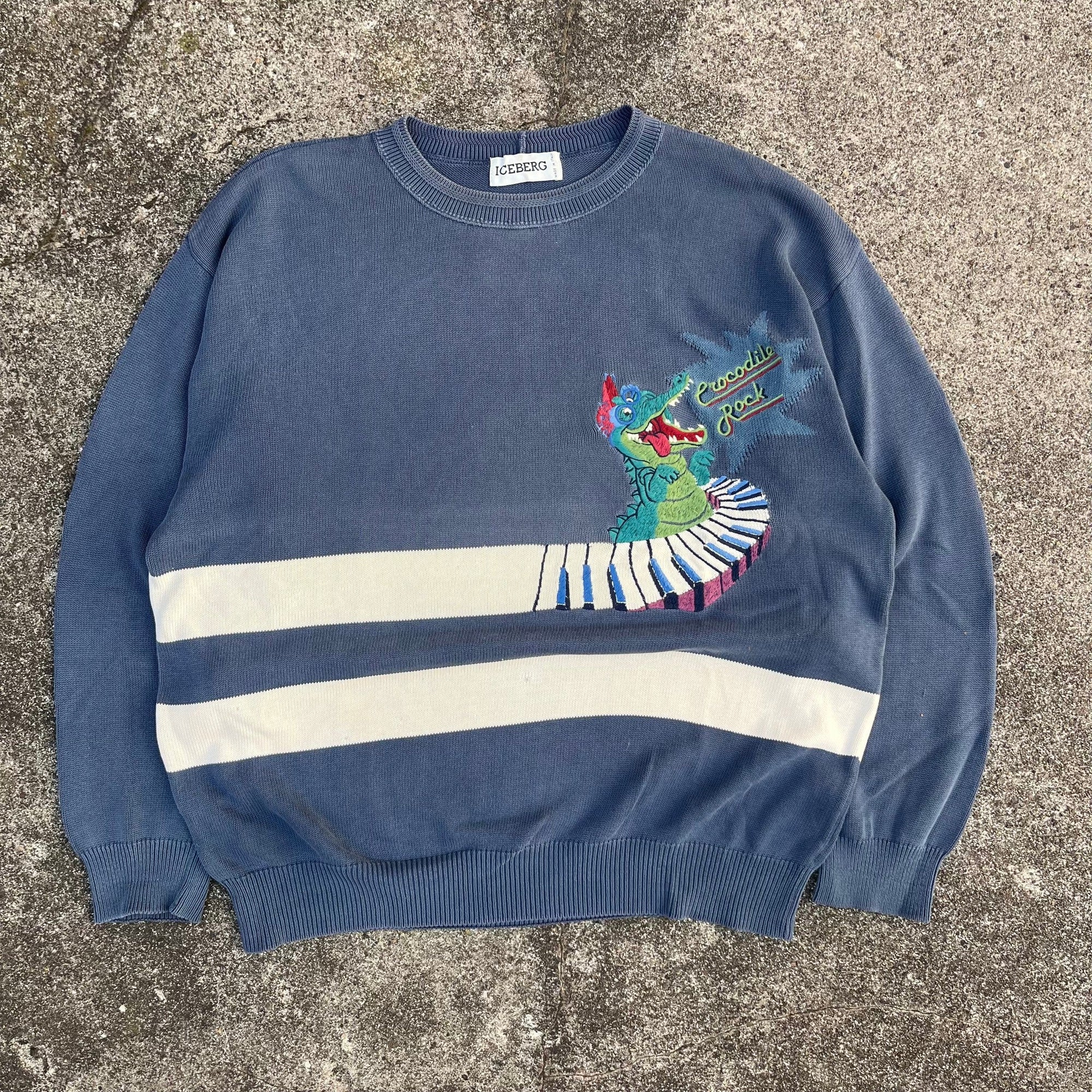 Rare Vintage Iceberg ‚Crocodile Rock‘ Sweater