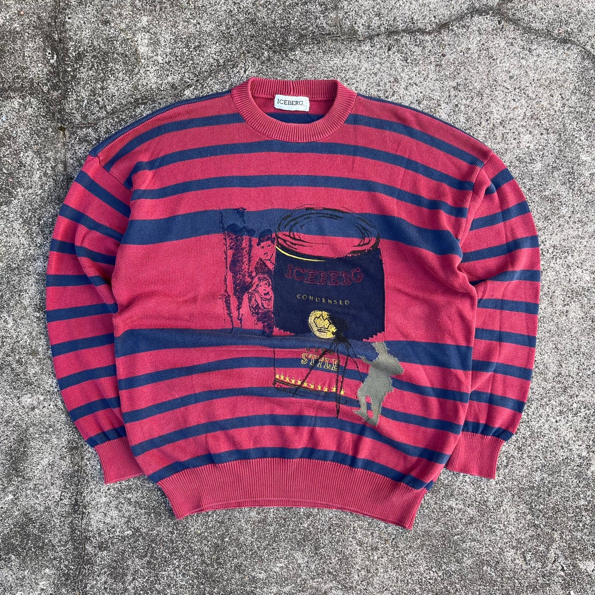 Vintage Iceberg Strickpullover ‚Condensed‘